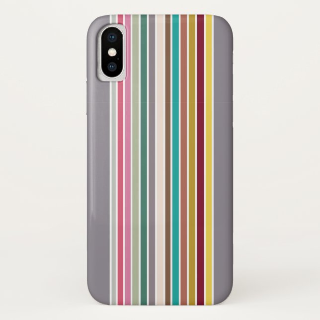 Capa Para iPhone, Case-Mate iPhone / iPad com Padrão de Faixa Retroativa (Verso)