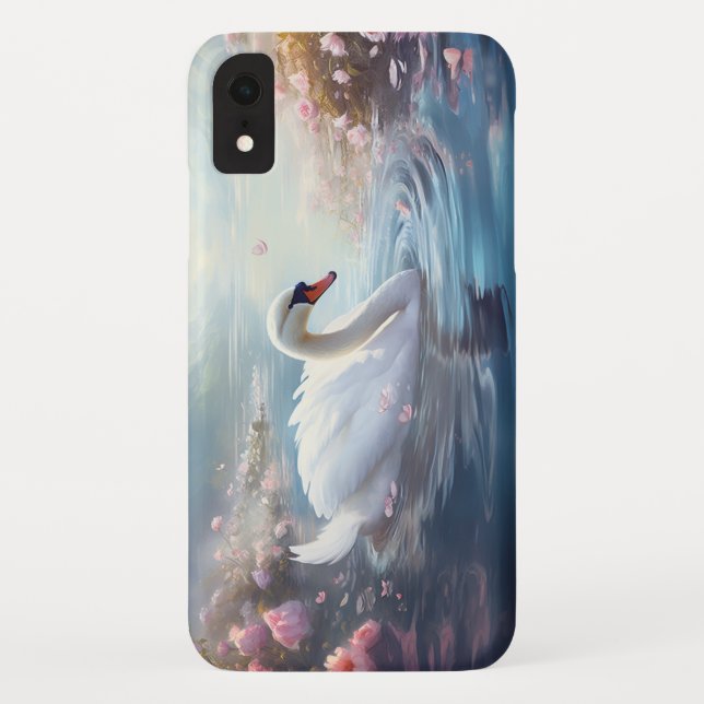 Capa Para iPhone, Case-Mate iPhone / iPad de Swan Branco (Verso)