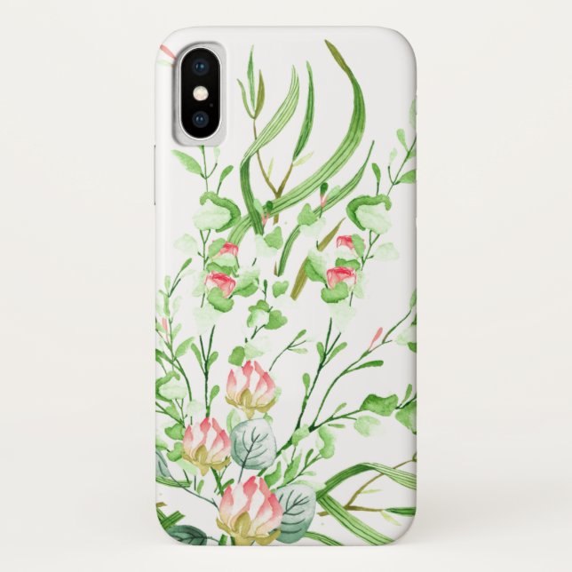 Capa Para iPhone, Case-Mate iPhone/iPad do Buquê de Floresta de Campo Feminina (Verso)