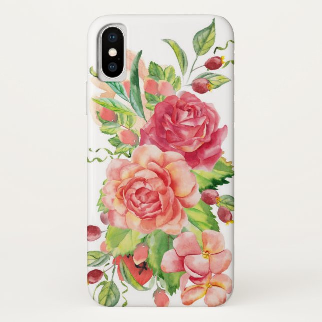 Capa Para iPhone, Case-Mate iPhone/iPad do rosa Garden (Verso)