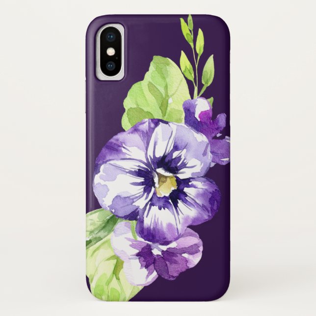 Capa Para iPhone, Case-Mate iPhone / iPad Flores Pansy (Verso)