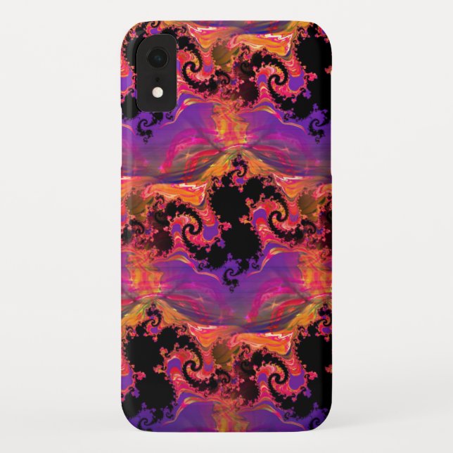 Capa Para iPhone, Case-Mate iPhone/iPad Laranja Roxo (Verso)