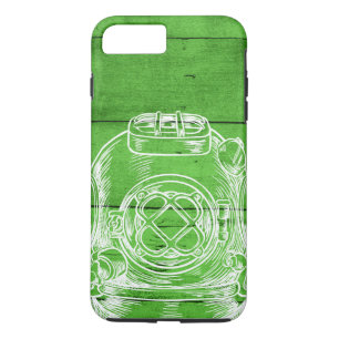 Capa iPhone 8 Plus/7 Plus iPhone verde 8Plus/7 do mergulho autónomo mais o