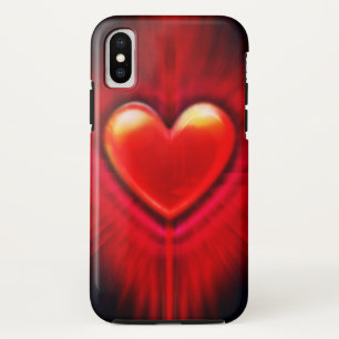 Capa Para iPhone Da Case-Mate iPhone X case Red & Black Heardesign.