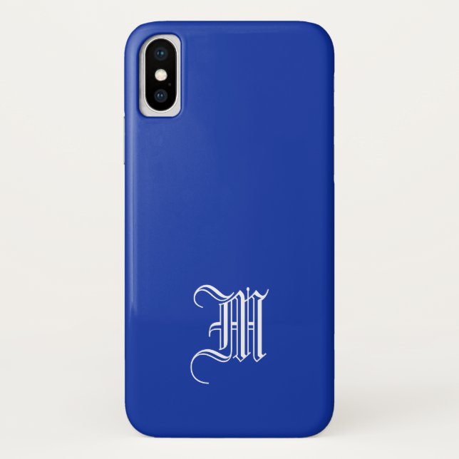 Capa Para iPhone, Case-Mate iPhone X de Fundo Sólido AZUL EGÍPTIAN (Verso)
