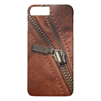 Capa Para iPhone Da Case-Mate iPhone: Zíper de Jaqueta de Couro Marrom de Motoci