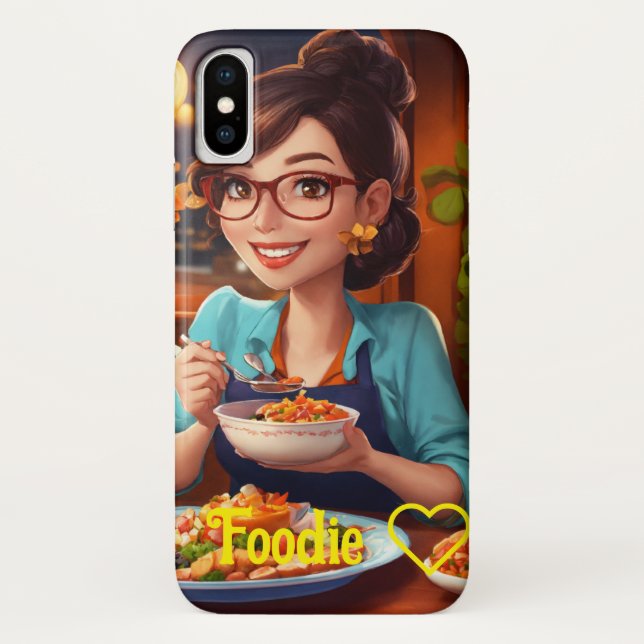 Capa Para iPhone, Case-Mate iPhonecase foodie design/ Zazzle (Verso)