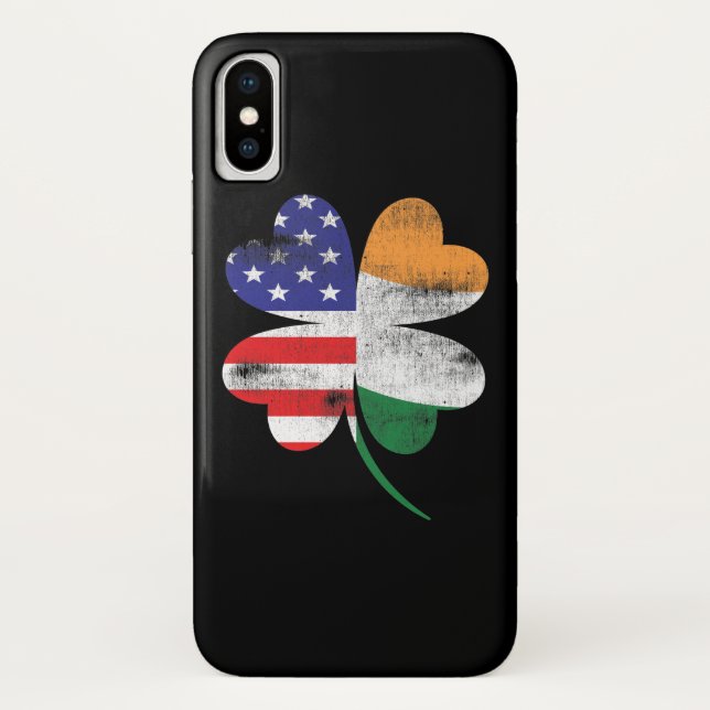 Capa Para iPhone, Case-Mate IRISH AMERICAN FLAG Ireland Shamrock (Verso)