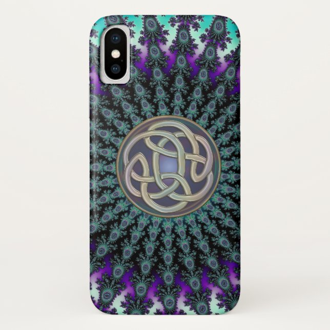 Capa Para iPhone, Case-Mate Irradiando o nó do céltico do Grunge da mandala do (Verso)