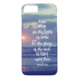 Capa iPhone 8/ 7 Isaiah Bíblia Verse com Sunrise