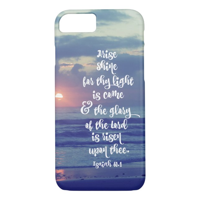 Capa Para iPhone, Case-Mate Isaiah Bíblia Verse com Sunrise (Verso)
