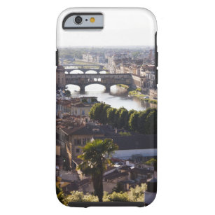 Capa Tough Para iPhone 6 Italia, Florença, Ponte Vecchio e River Arno