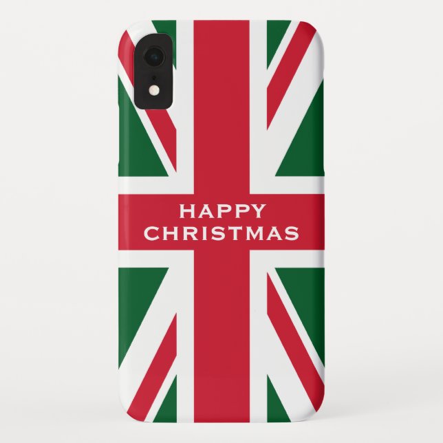 Capa Para iPhone, Case-Mate Jack da União de Natal (Verso)