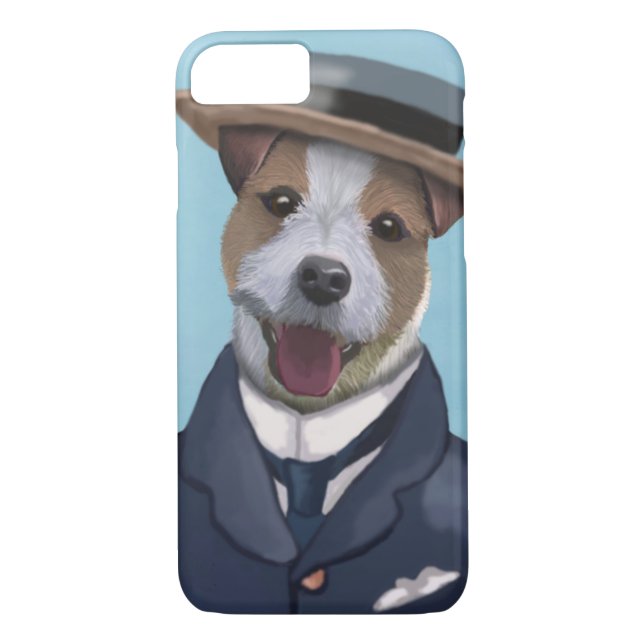 Capa Para iPhone, Case-Mate Jack Russell em Boater (Verso)
