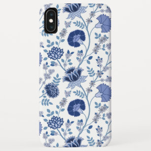 Capa Para iPhone Da Case-Mate Jacobean Floral Big Pattern Blues em Branco