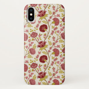 Capa Para iPhone Da Case-Mate Jacobean Floral Reds Pinks Dourado Cream