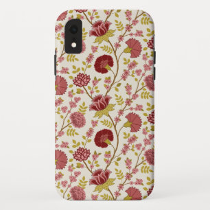 Capa Para iPhone Da Case-Mate Jacobean Floral Reds Pinks Dourado Cream