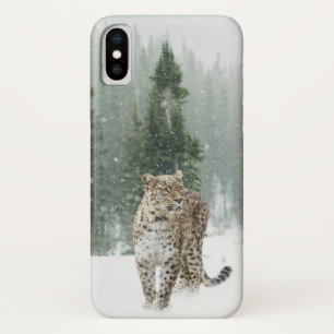 Capa Para iPhone X Jaguar na neve