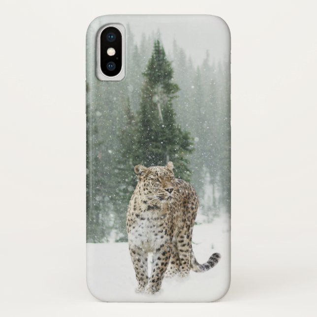 Capa Para iPhone, Case-Mate Jaguar na neve (Verso)
