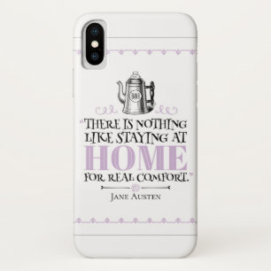 Capa Para iPhone Da Case-Mate Jane Austen - Ficando em casa - Pote de café