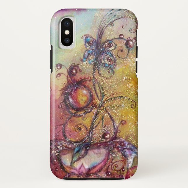 CAPA PARA iPhone, Case-Mate  JARDIM DA PLANTA DE MANTEIGA MÁGICA DE SOMBRA PERD (Verso)