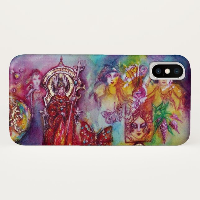 CAPA PARA iPhone, Case-Mate  JARDIM DAS SOMBRAS PERDIDAS / FADA E BORBOLETAS (Verso (Horizontal))