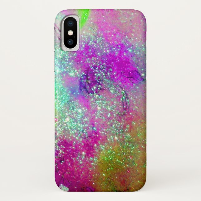 Capa Para iPhone, Case-Mate JARDIM DAS SOMBRAS PERDIDAS - violeta roxa rosa (Verso)