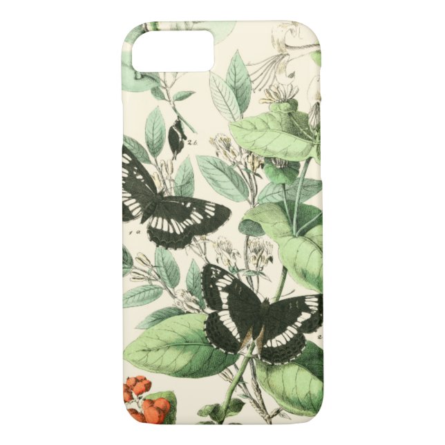 Capa Para iPhone, Case-Mate Jardim de Borboletas e Flores (Verso)