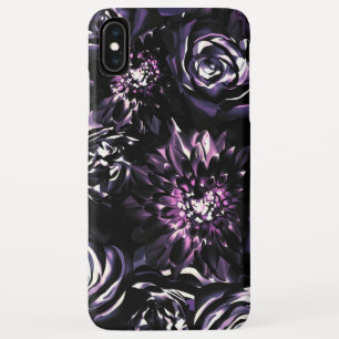 Capa Para iPhone Da Case-Mate Jardim Escuro Encantando Flores de Glamour Roxo