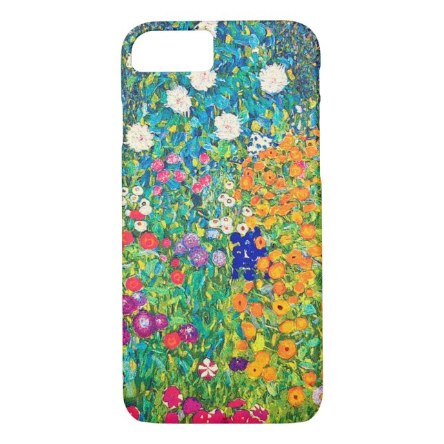 Capa Para iPhone, Case-Mate Jardim Flor, Gustav Klimt (Verso)
