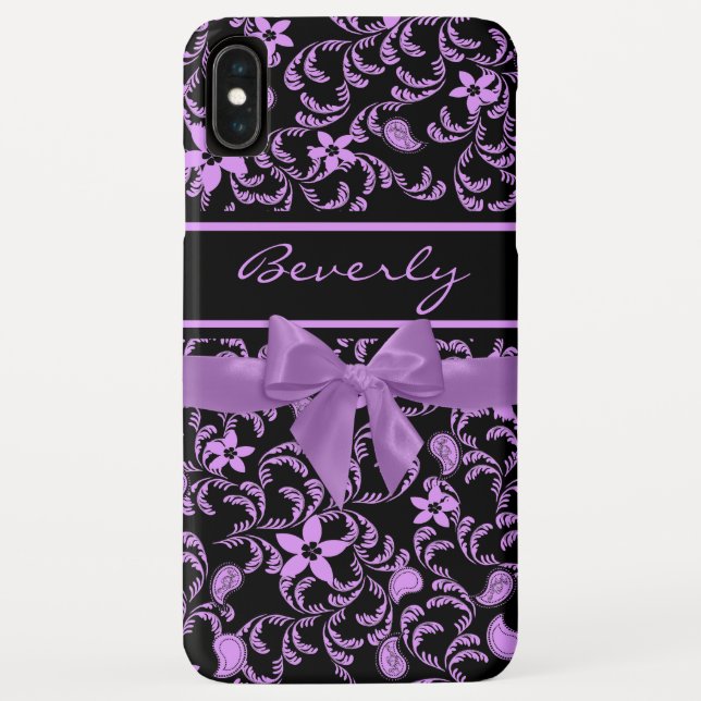Capa Para iPhone, Case-Mate Jardim Floral e Arco Roxo (Verso)