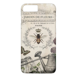 Capa Para iPhone Da Case-Mate Jardim francês da abelha do vintage moderno