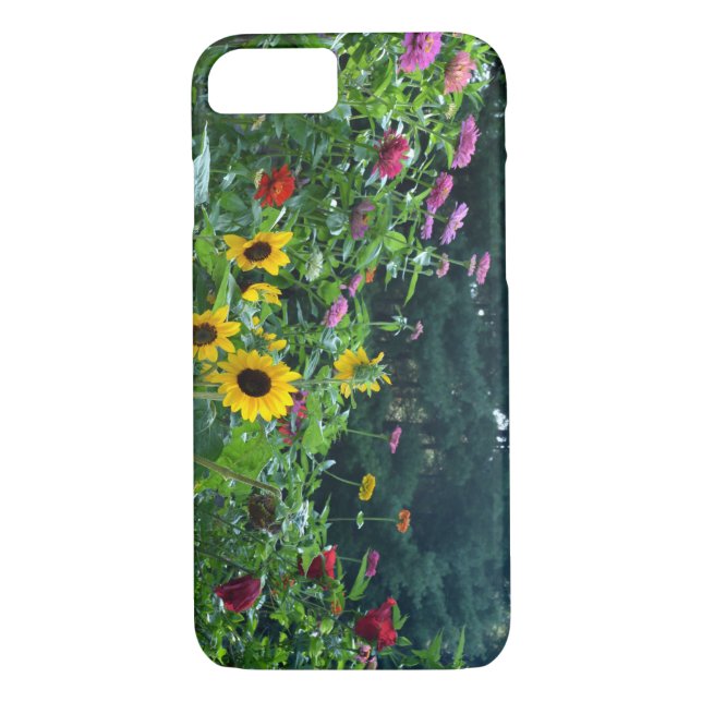 Capa Para iPhone, Case-Mate Jardim - girassol, margarida, cosmos (Verso)