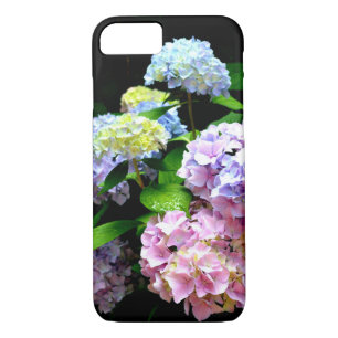Capa Para iPhone Da Case-Mate Jardim Hydrangea, rosa, azul, floral roxo