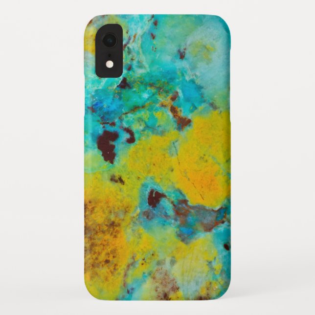 Capa Para iPhone, Case-Mate Jaspe Crisocola Azul (Verso)
