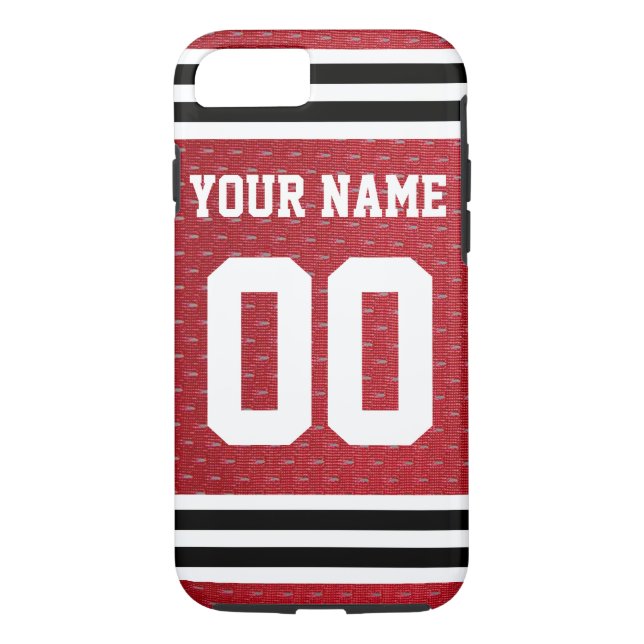 Capa Para iPhone, Case-Mate Jérsei personalizado do hóquei dos esportes (Verso)