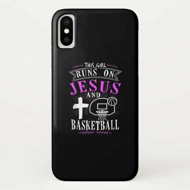 Capa Para iPhone, Case-Mate Jesus ama|Esta Garota Executa Com Jesus E Basquete (Verso)