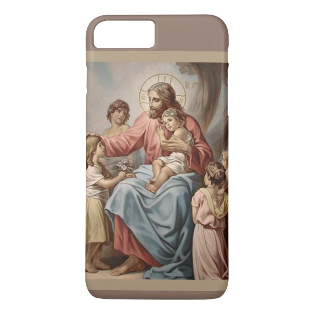 Capa Para iPhone, Case-Mate Jesus com as Crianças Meninas (Verso)