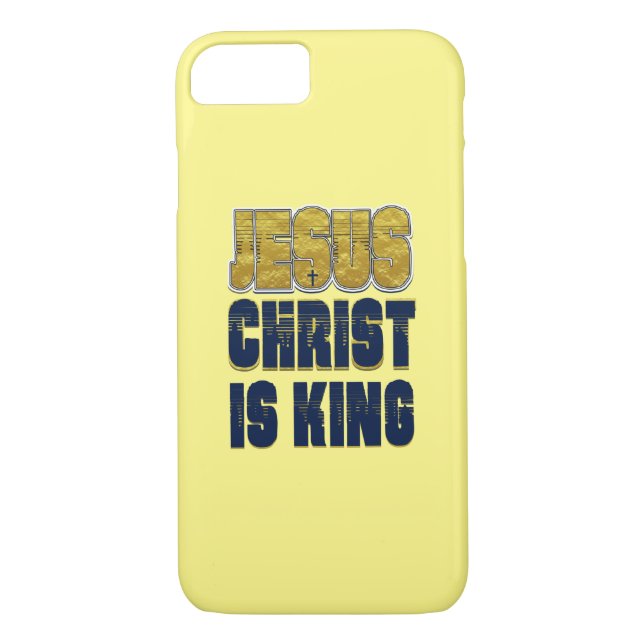 Capa Para iPhone, Case-Mate Jesus Cristo é rei amarelo (Verso)