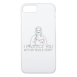 Capa iPhone 8/ 7 Jesus Cristo - Eu te protejo