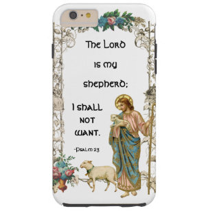 Capa Tough Para iPhone 6 Plus Jesus Religioso Bom Pastor Lamb Vintage