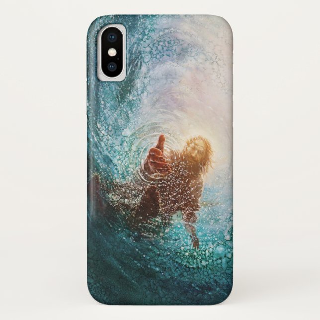 Capa Para iPhone, Case-Mate Jesus wave case (Verso)