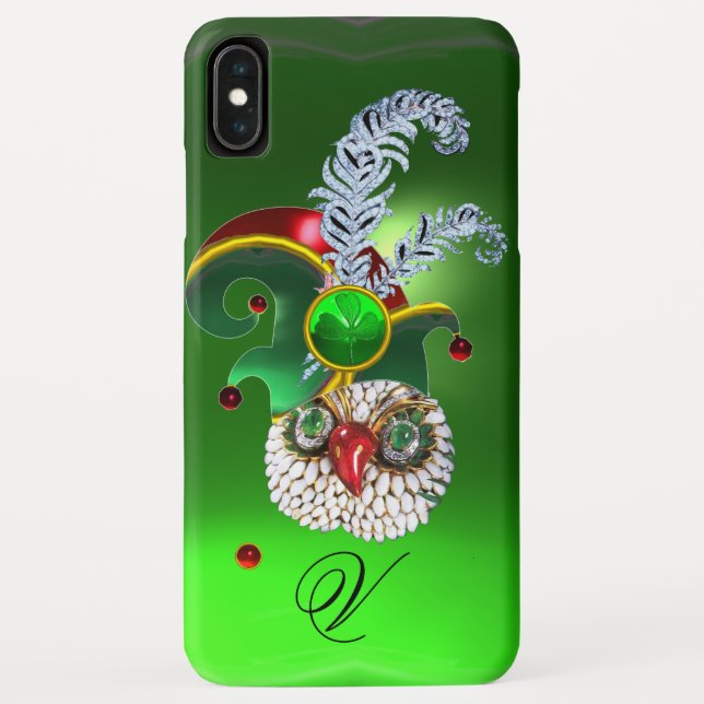 CAPA PARA iPhone, Case-Mate  JEWEL OWL, ELF HAT, SHAMROCK E PENAS DE DIAMANTE (Verso)