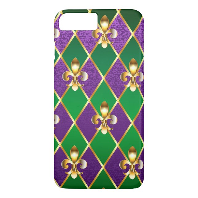 Capa Para iPhone, Case-Mate Jewelry Background Mardi Gras (Verso)