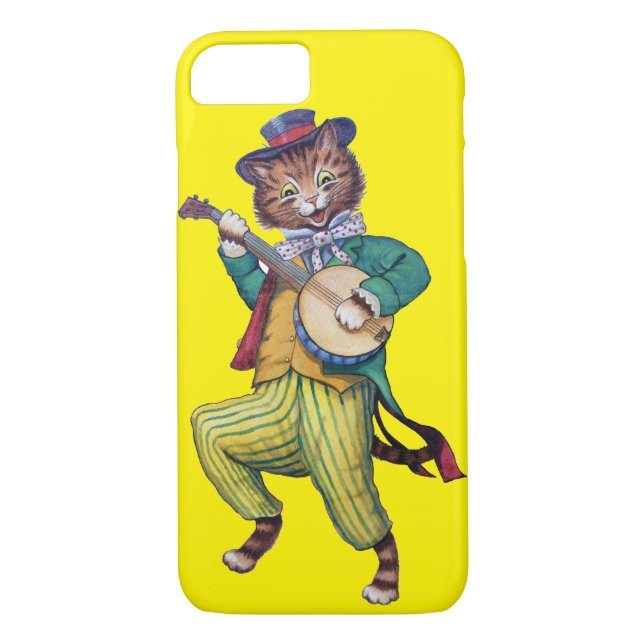 Capa Para iPhone, Case-Mate Jogador de Banjo (Violão) Cat, Louis Wain (Verso)