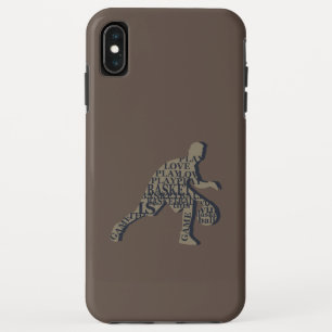Capa Para iPhone Da Case-Mate Jogador de basquete borbulhando com texto de corpo
