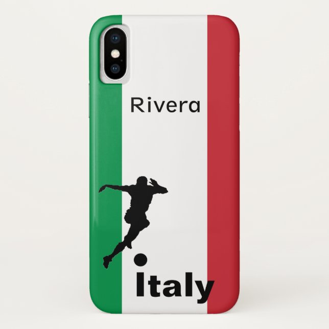 Capa Para iPhone, Case-Mate Jogador de futebol, Itália personalizável (Verso)