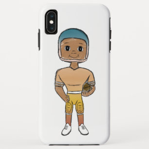Capa Para iPhone Da Case-Mate jogador de futebol vintage retrô arco-íris ombre