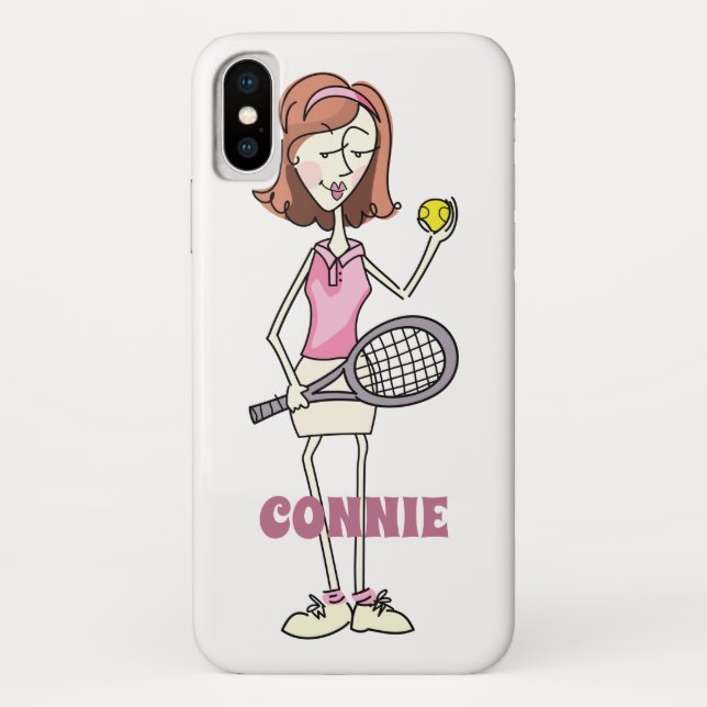 Capa Para iPhone, Case-Mate Jogador de Tênis personalizado (Verso)