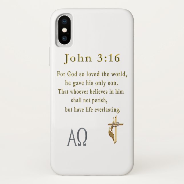 Capa Para iPhone, Case-Mate John 3:16 (Verso)